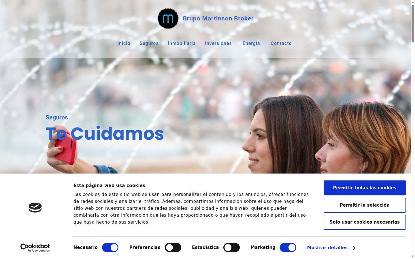 Screenshot tal-banner tal-kunsens muri qabel kwalunkwe interazzjoni