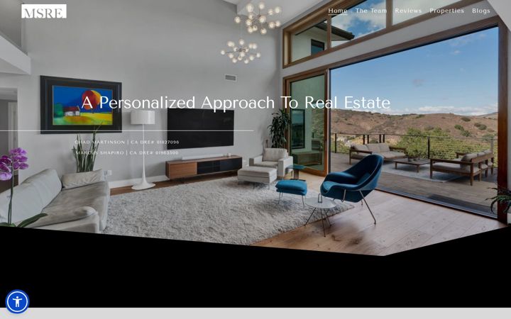 Screenshot of martinsonshapiro.com