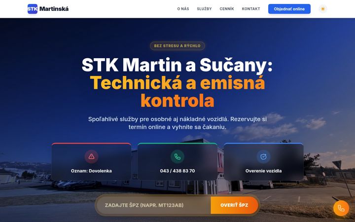 Screenshot of martinstk.sk