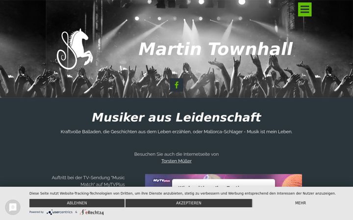 Screenshot of martintownhall.de