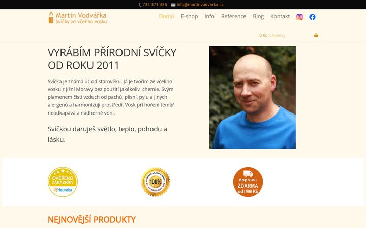 Screenshot of martinvodvarka.cz