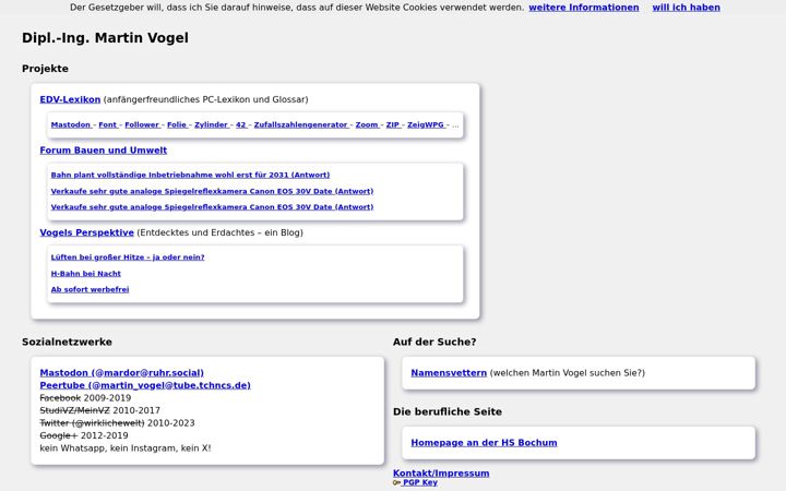 Screenshot of martinvogel.de