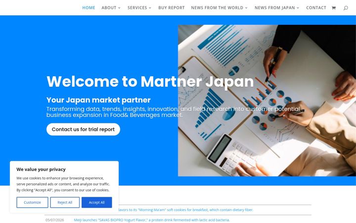 Screenshot of martnerjapan.com