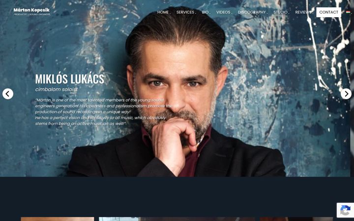 Screenshot of martonkopcsik.com