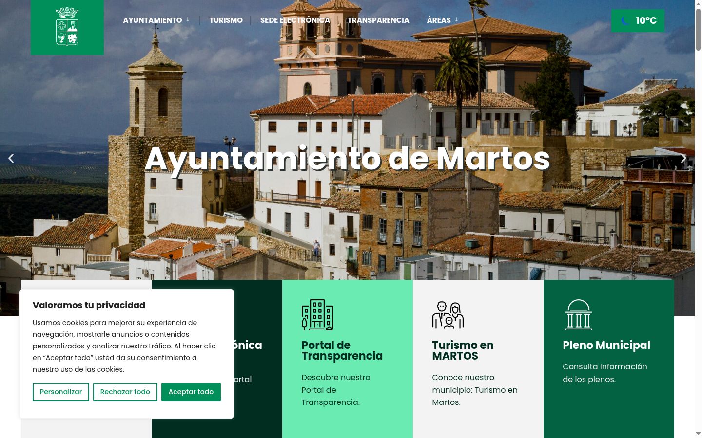 Screenshot tal-banner tal-kunsens muri qabel kwalunkwe interazzjoni