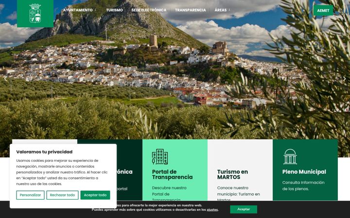 Screenshot of martos.es