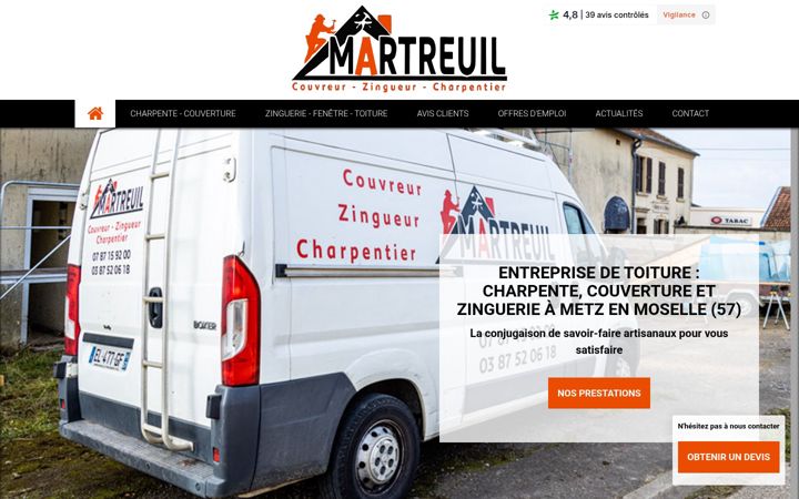 Screenshot of martreuil-pere-et-fils.com
