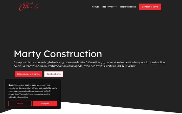 Screenshot of marty-construction.fr
