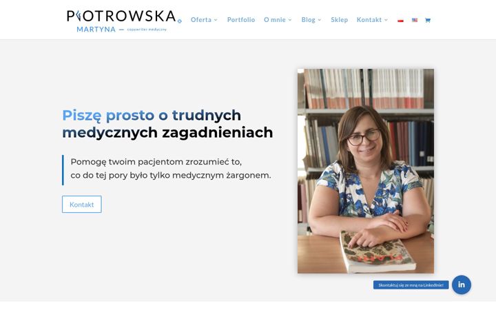 Екранна снимка на martynapiotrowska.pl