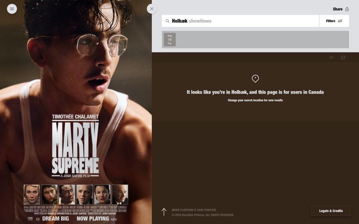 Screenshot of martysuprememovie.com