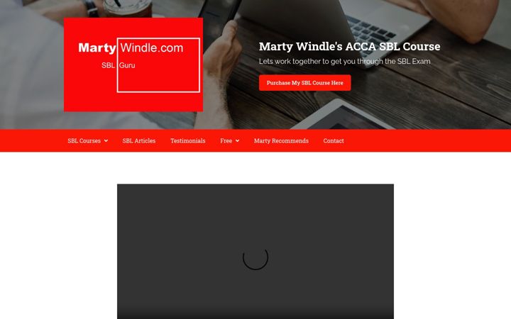 Screenshot of martywindle.com
