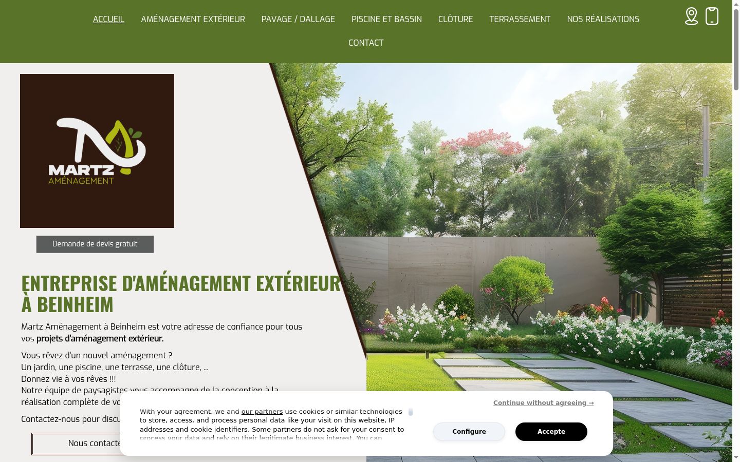 Screenshot tal-banner tal-kunsens muri qabel kwalunkwe interazzjoni