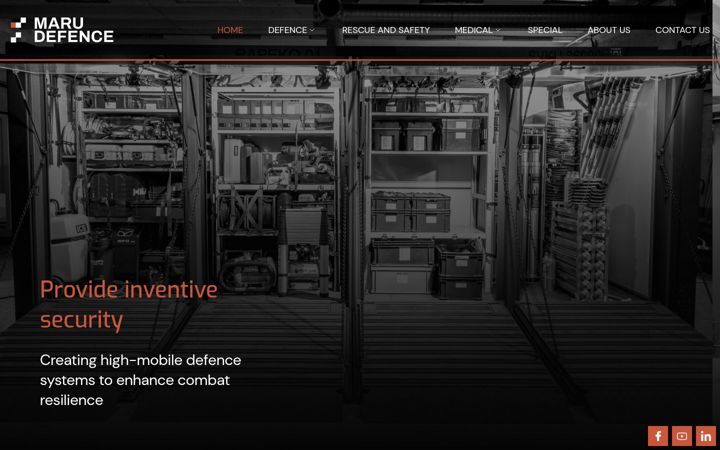 Screenshot of marudefence.com