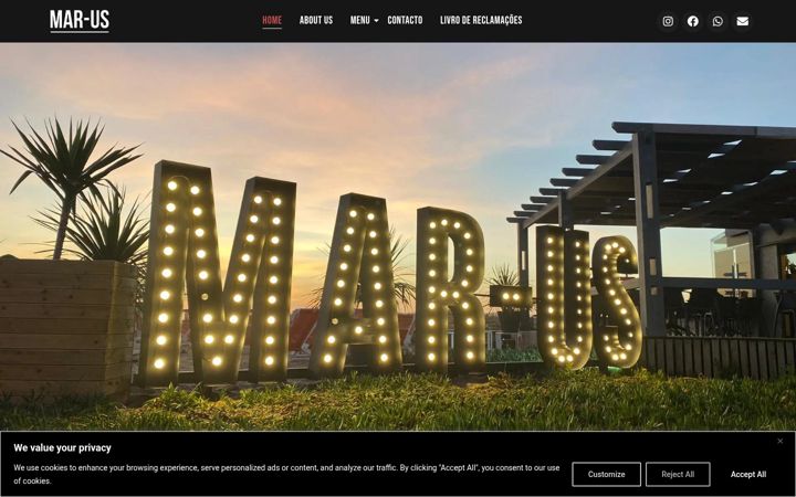 Screenshot of marusbeachclub.com