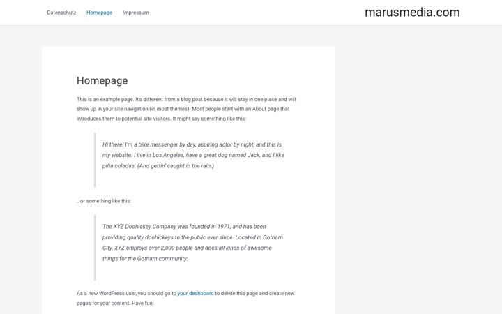 Screenshot of marusmedia.com