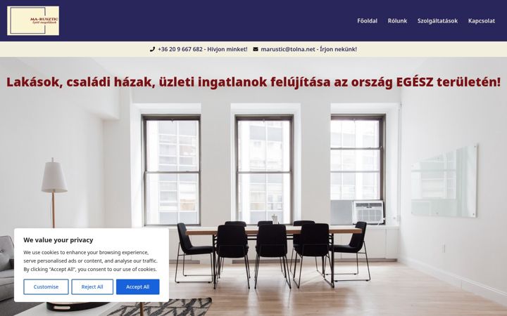 Screenshot of marusztic.hu