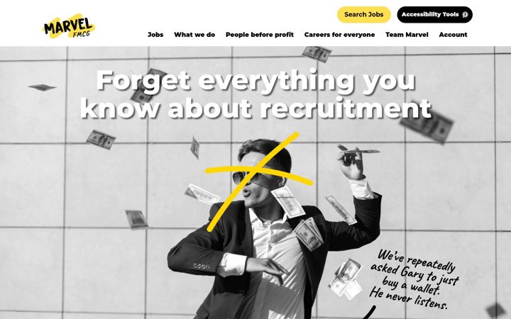 Screenshot of marvelfmcg.co.uk