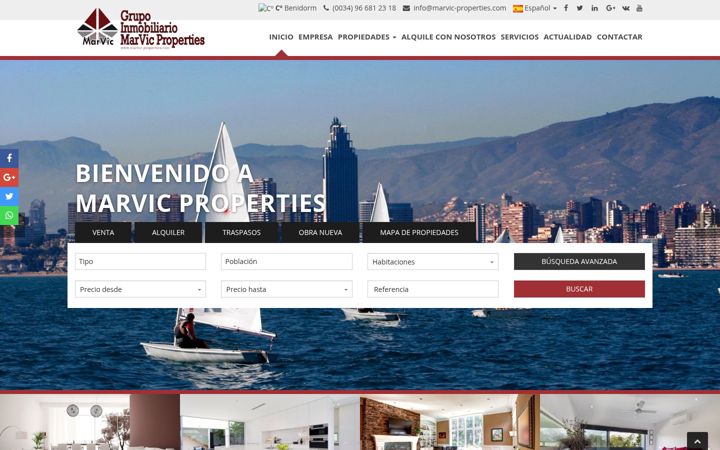 Screenshot of marvic-properties.com