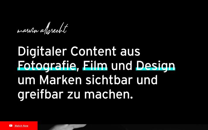 Screenshot of marvinalbrecht.de