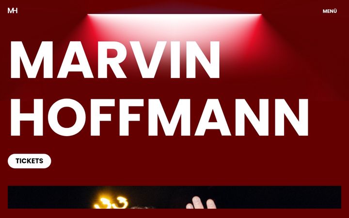 Ekrano kopija marvinhoffmann.de