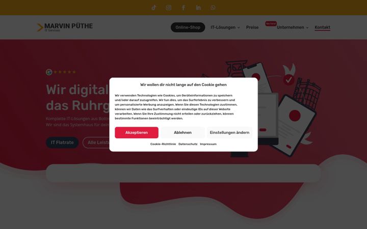 Screenshot of marvinpuethe.de