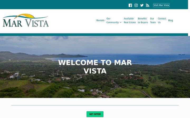 Screenshot of marvistacostarica.com