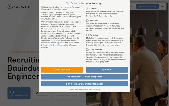 Screenshot of marwio.de