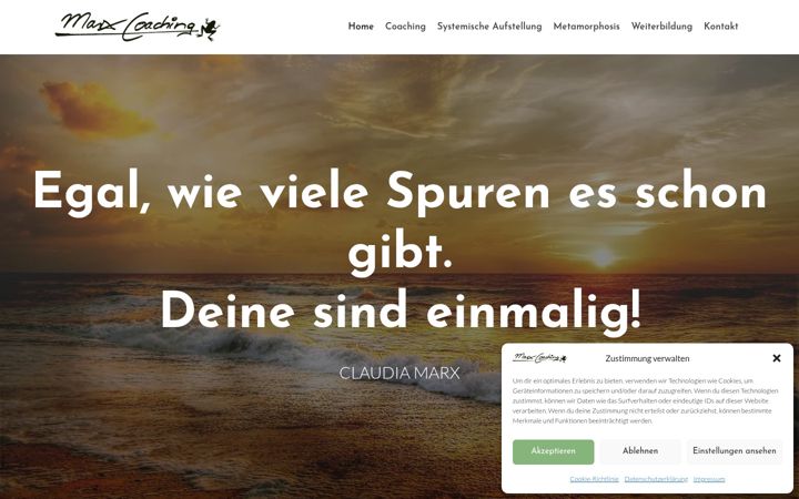 Screenshot of marx-coaching.de