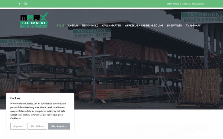 Screenshot of marx-fachmarkt.com