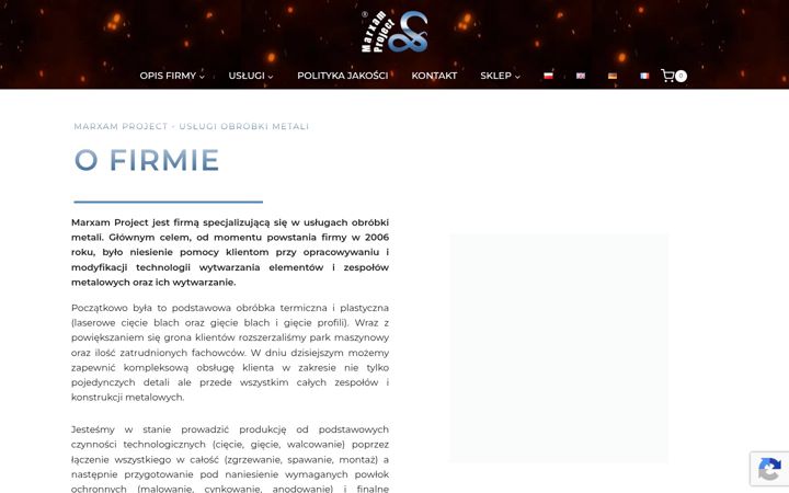 Screenshot of marxam-project.com