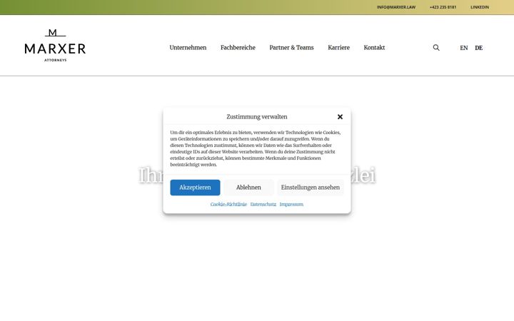 Screenshot of marxer.law