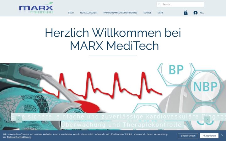 Screenshot of marxmeditech.de