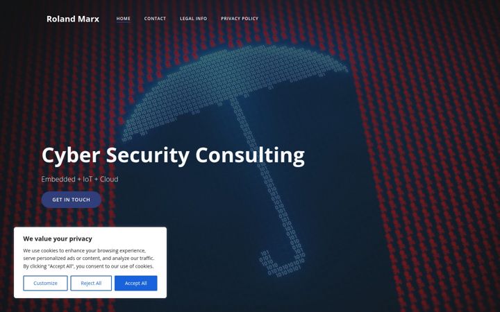 Screenshot of marxram-consulting.com