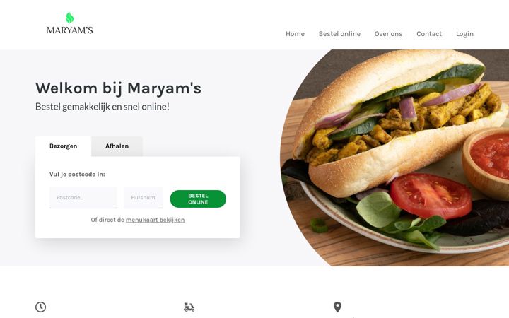 Screenshot of maryams.nl