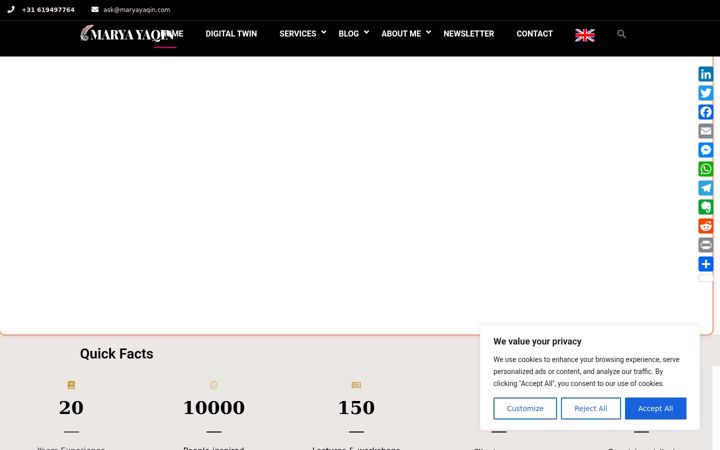 Screenshot of maryayaqin.com