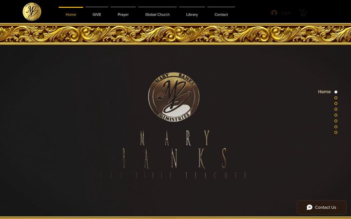 Screenshot of marybanks.net