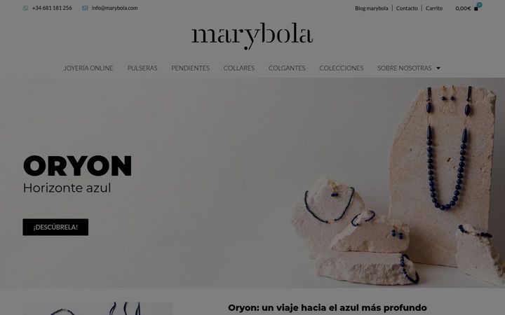 Screenshot of marybola.com