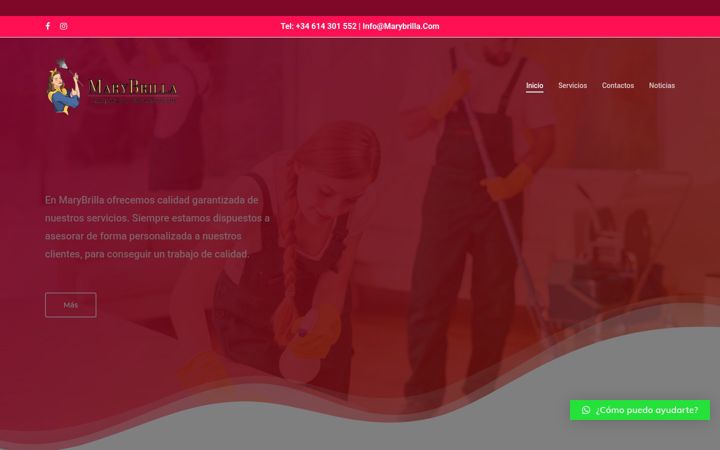 Screenshot of marybrilla.com
