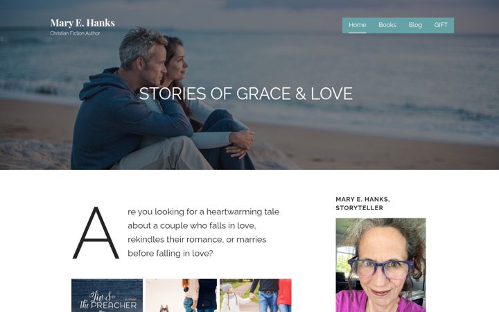 Screenshot of maryehanks.com