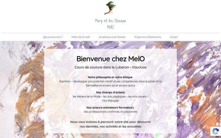 Screenshot of maryetlesoiseaux.com
