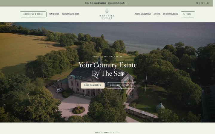 Screenshot of maryhillestate.com