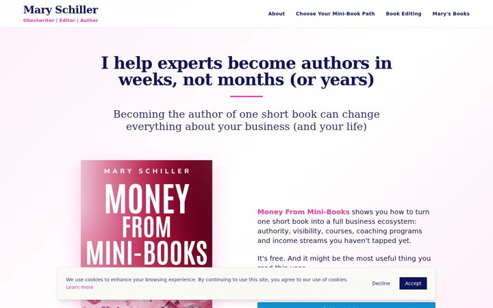 Screenshot of maryinparis.com