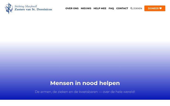 Screenshot of maryknollzusters.nl