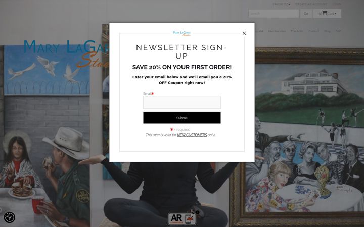 Screenshot of marylagarde.com