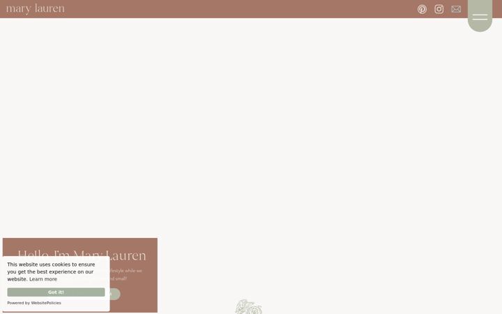 Screenshot of marylauren.com