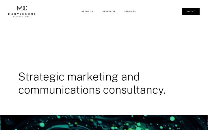 Screenshot of marylebonecommunications.com