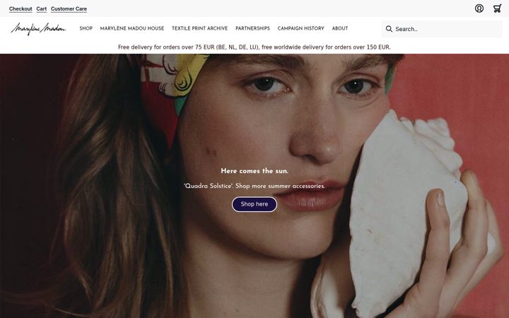 Screenshot of marylenemadou.com