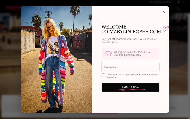 Screenshot of marylin-roper.com