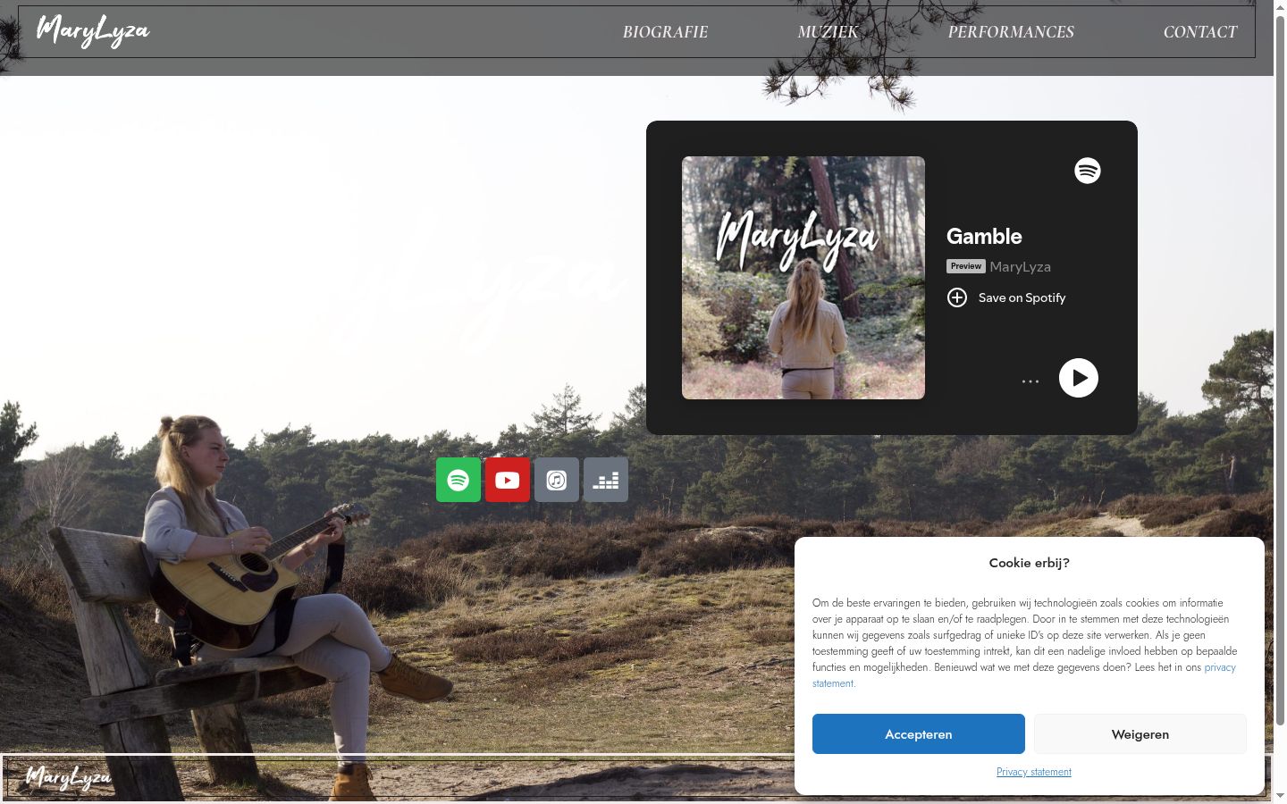 Screenshot tal-banner tal-kunsens muri qabel kwalunkwe interazzjoni
