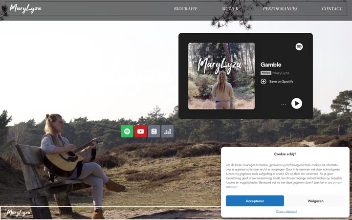 Screenshot of marylyza.nl